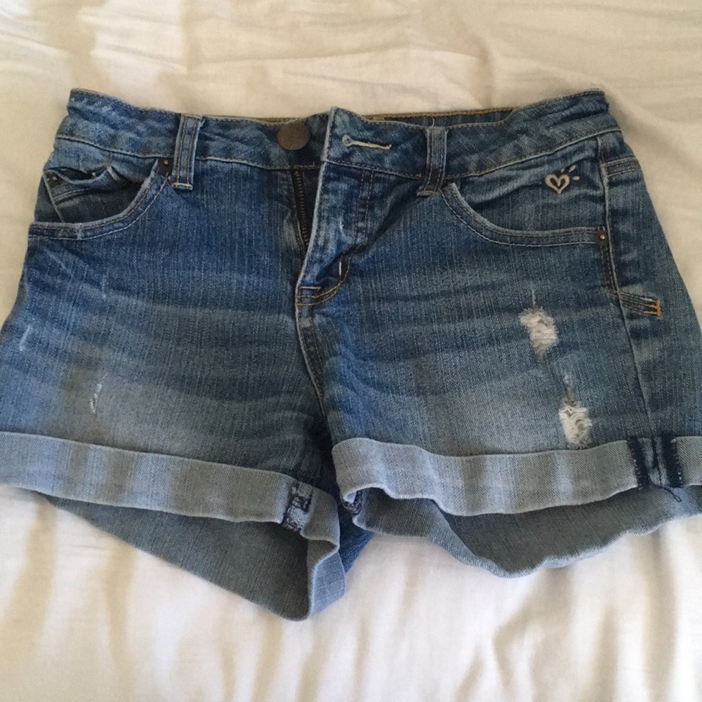 Justice jean shorts 💙